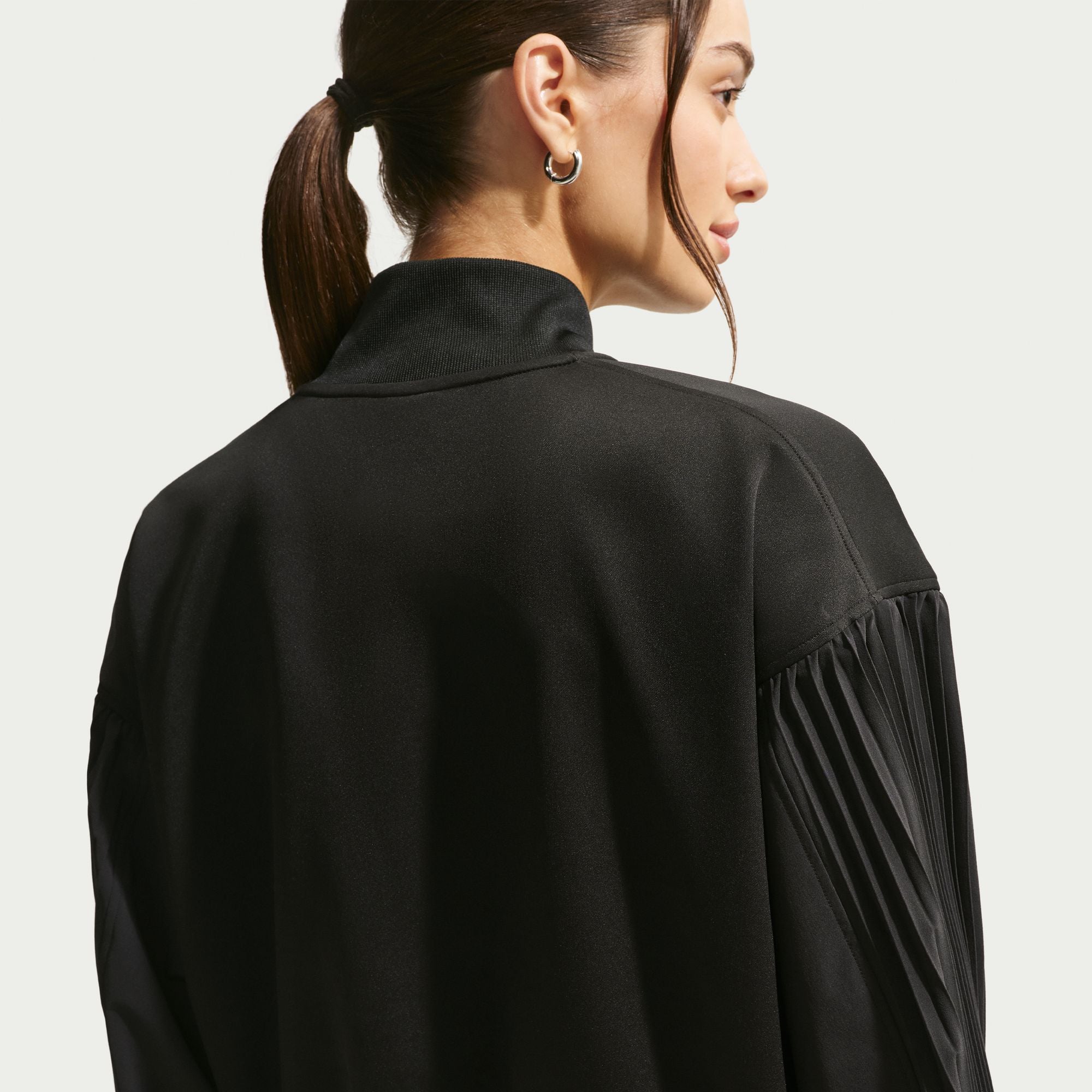 Nike Sportswear Womens Pleated Sleeve Jacket 'Black'