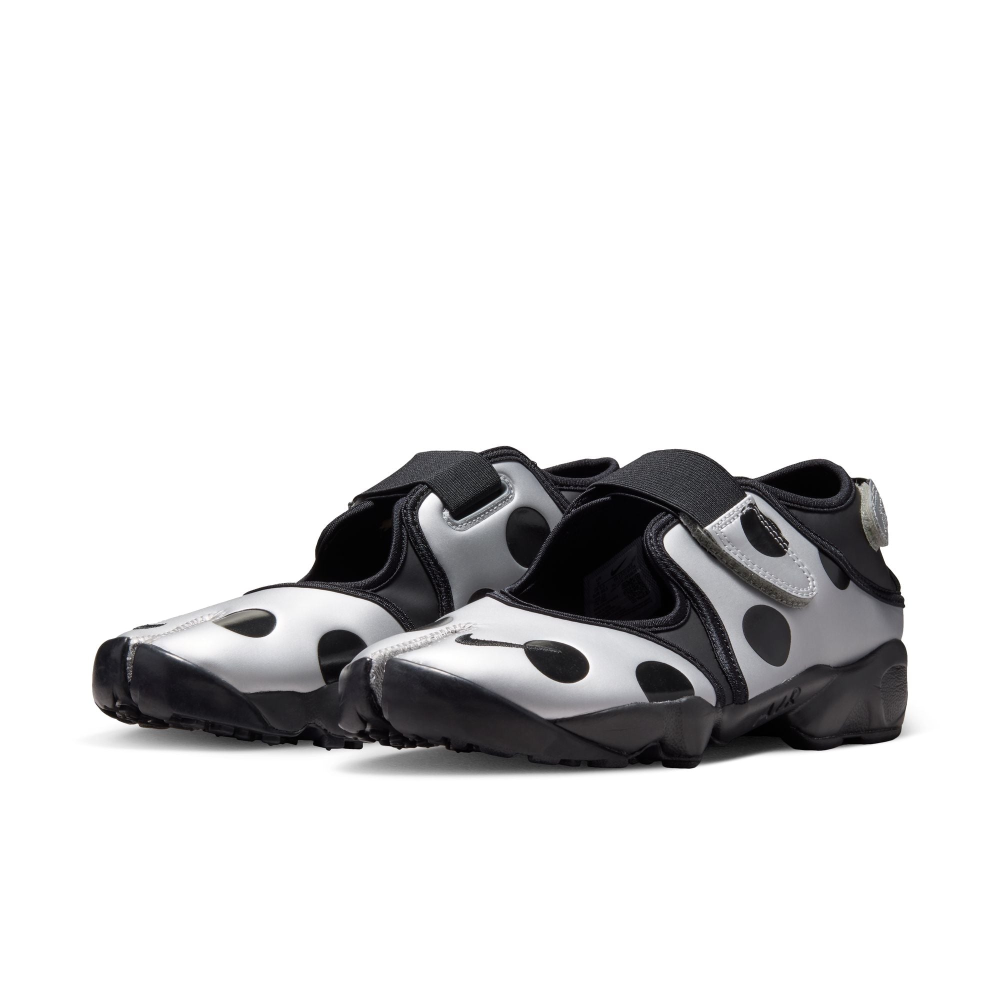 Womens Nike Air Rift Polka Dot 'Black/Metallic Silver'