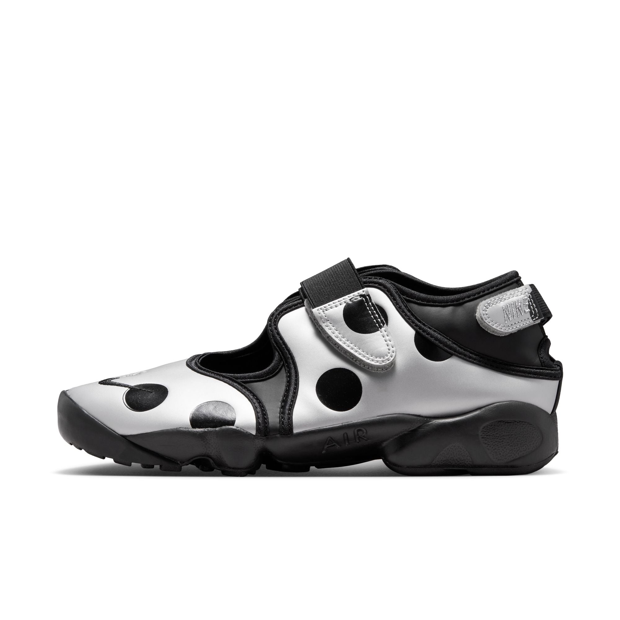 Womens Nike Air Rift Polka Dot 'Black/Metallic Silver'