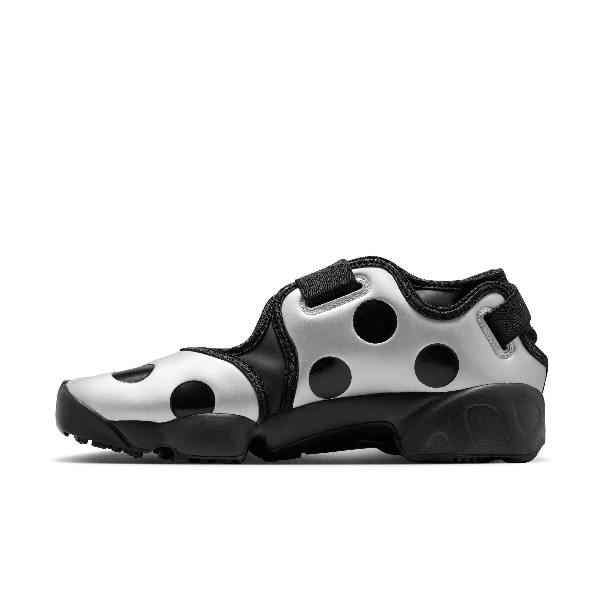 Womens Nike Air Rift Polka Dot 'Black/Metallic Silver'