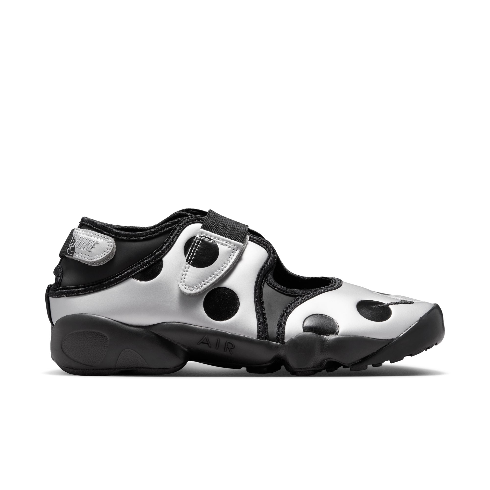 Womens Nike Air Rift Polka Dot 'Black/Metallic Silver'