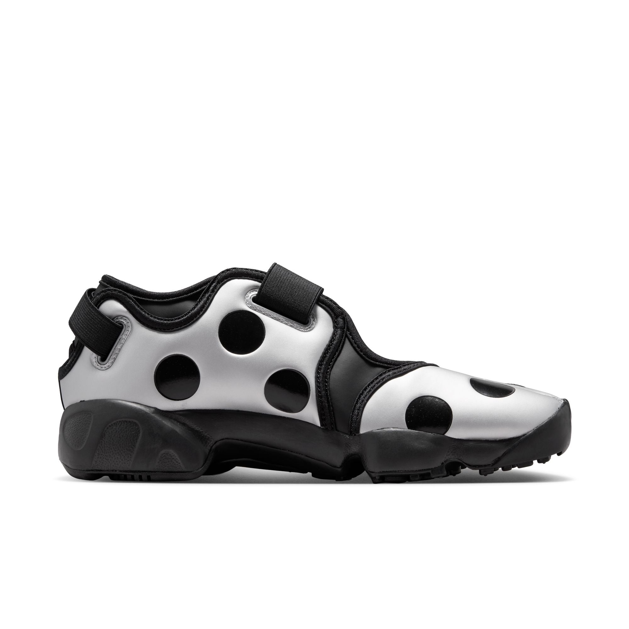 Womens Nike Air Rift Polka Dot 'Black/Metallic Silver'