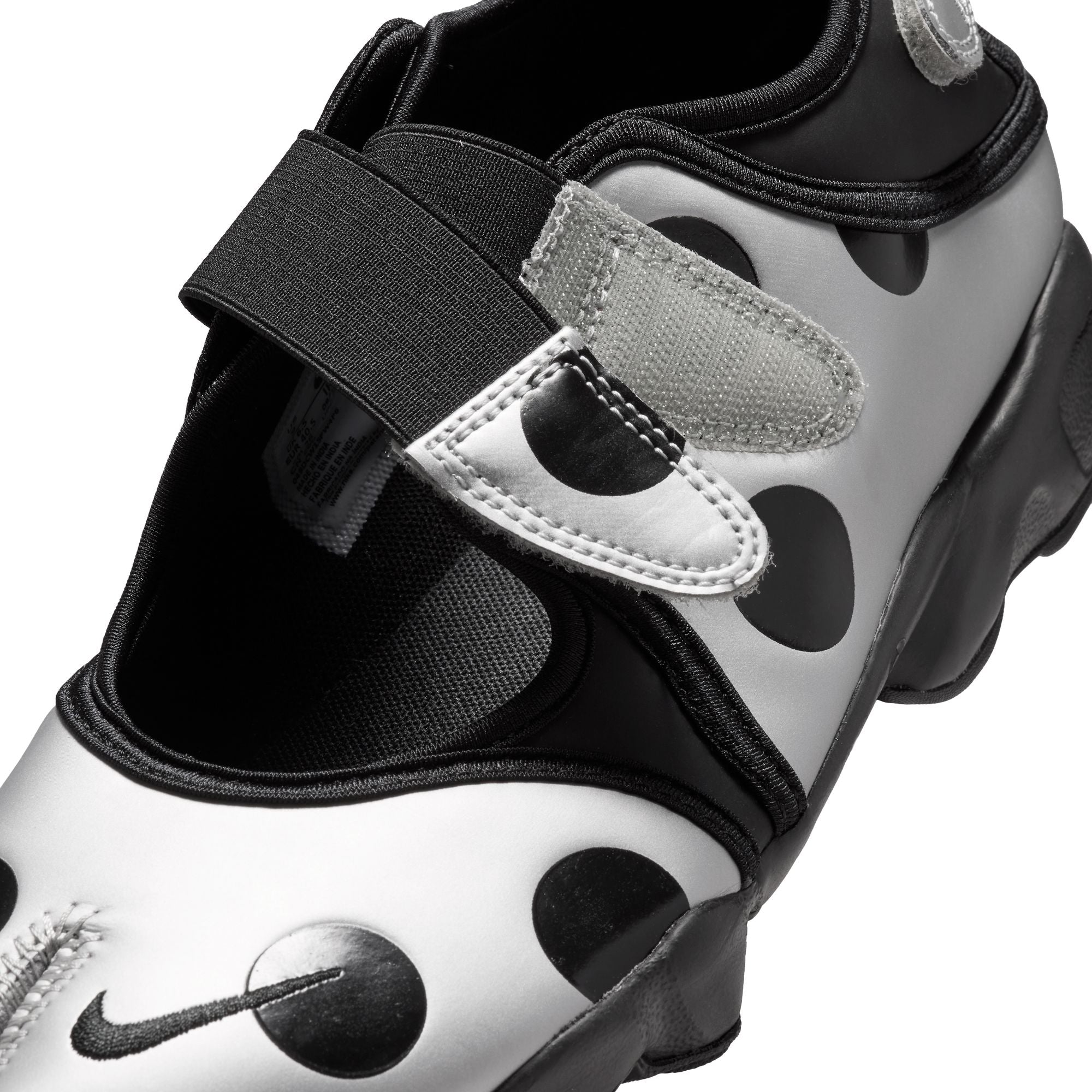 Womens Nike Air Rift Polka Dot 'Black/Metallic Silver'
