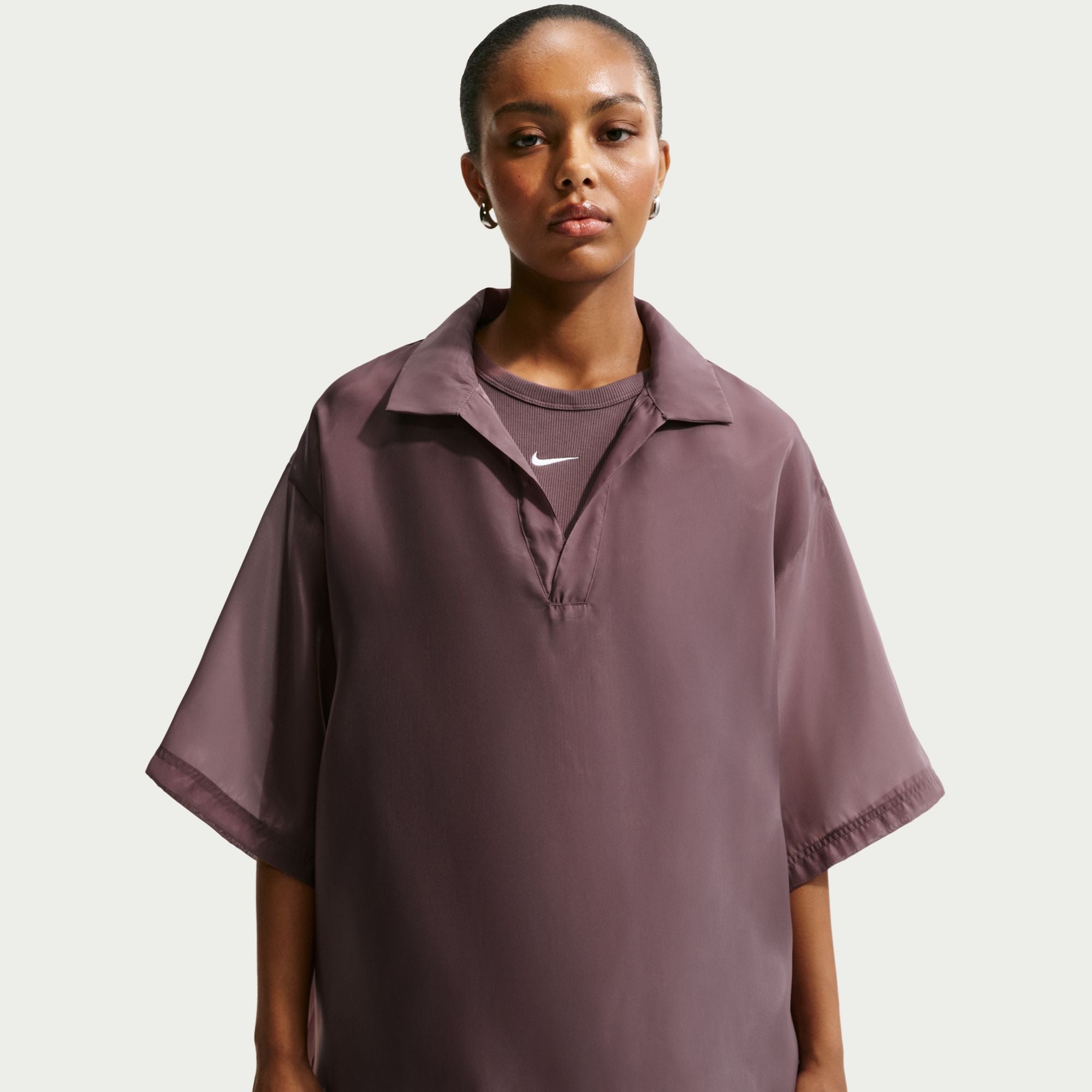 Womens Nike Sportswear Oversized Sheer Top 'Tattoo'