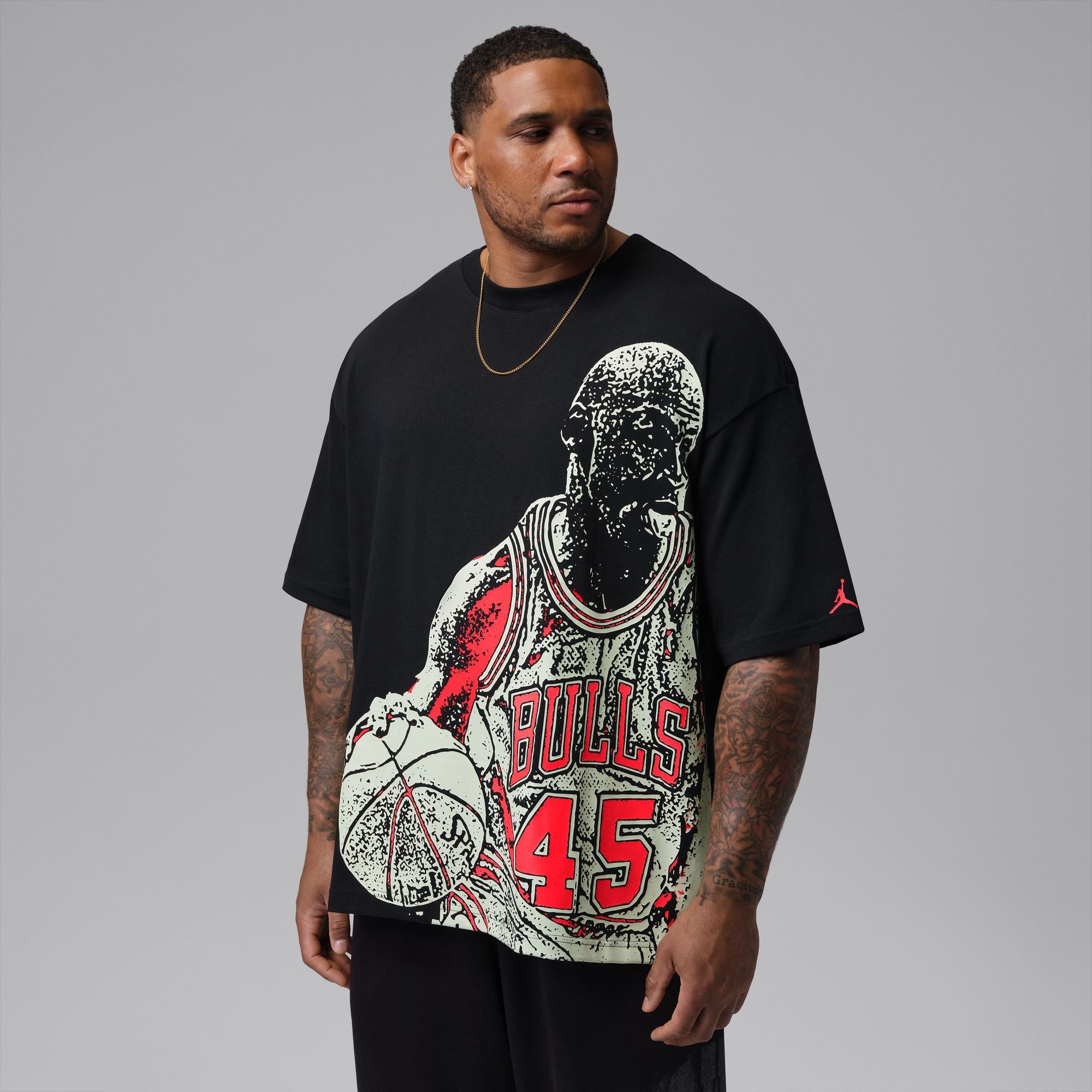 Jordan Sport Dri-FIT Graphic T-Shirt 'Black/Volt Tint'