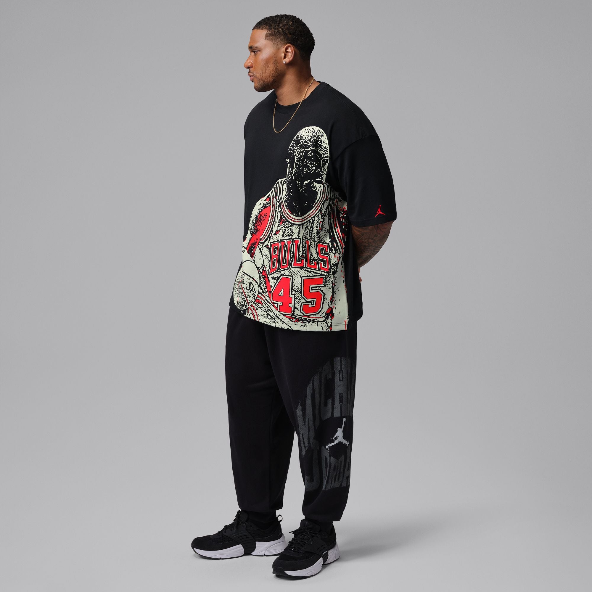 Jordan Sport Dri-FIT Graphic T-Shirt 'Black/Volt Tint'