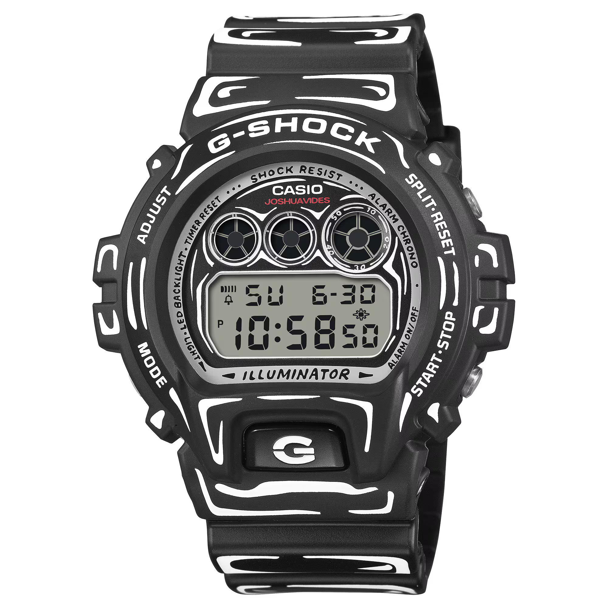 Casio Joshua Vides G-Shock DW6900JV-1 'Black/White'