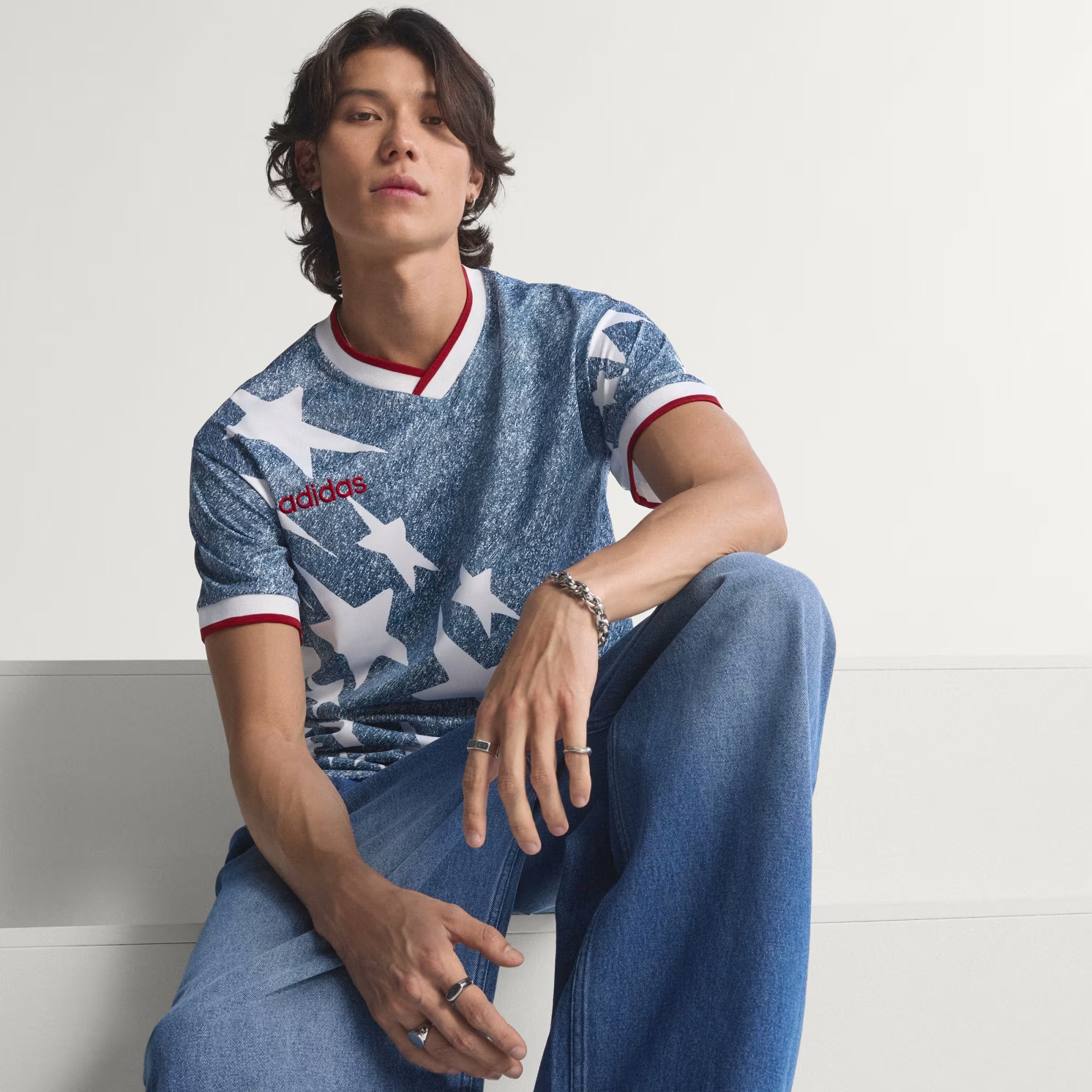 adidas Graphic Jersey 'Denim'