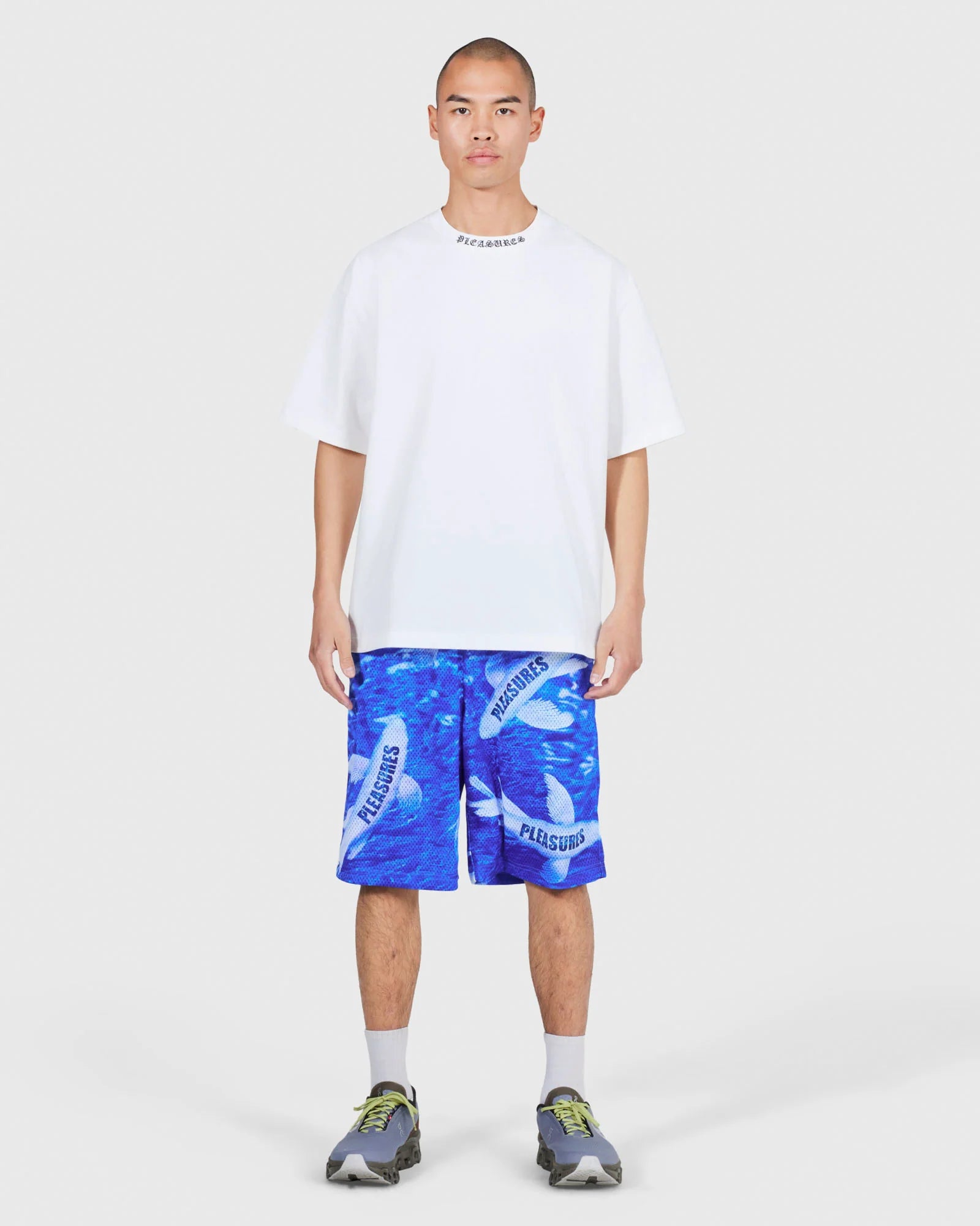 Pleasures KOI Mesh Shorts 'Blue'