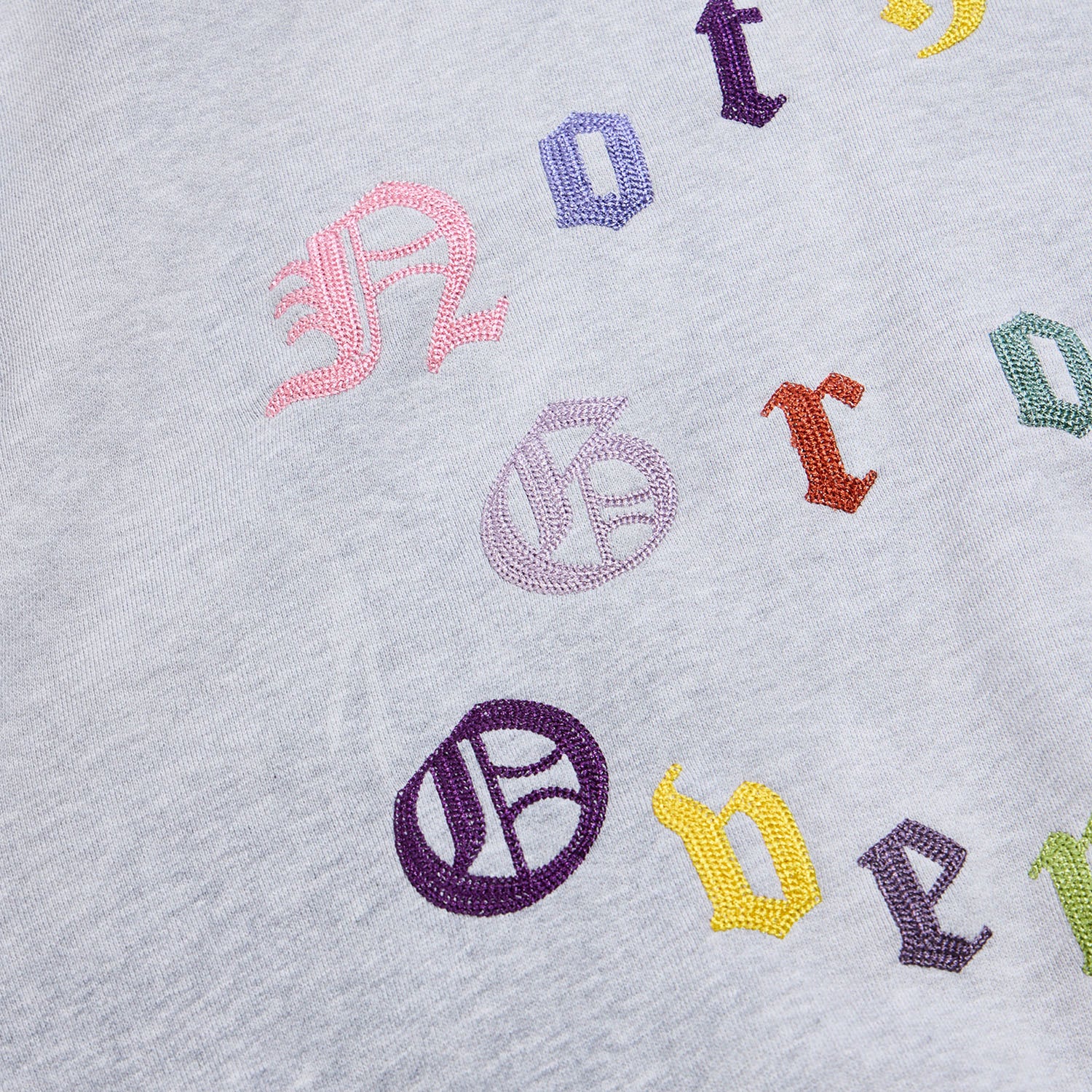 NGO Multi Letter Hoodie 'Heather Grey'