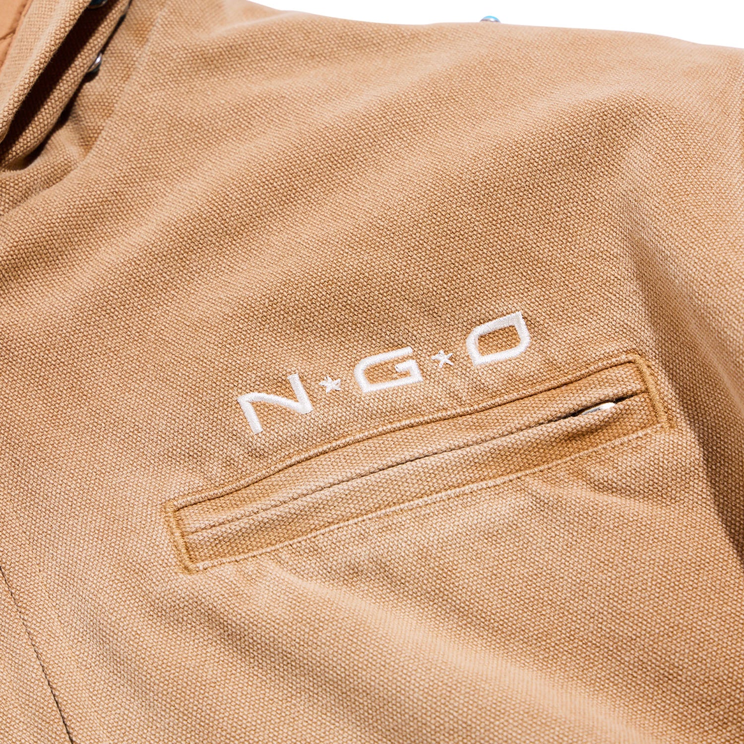 NGO Turquoise Hooded Jacket 'Light Brown'