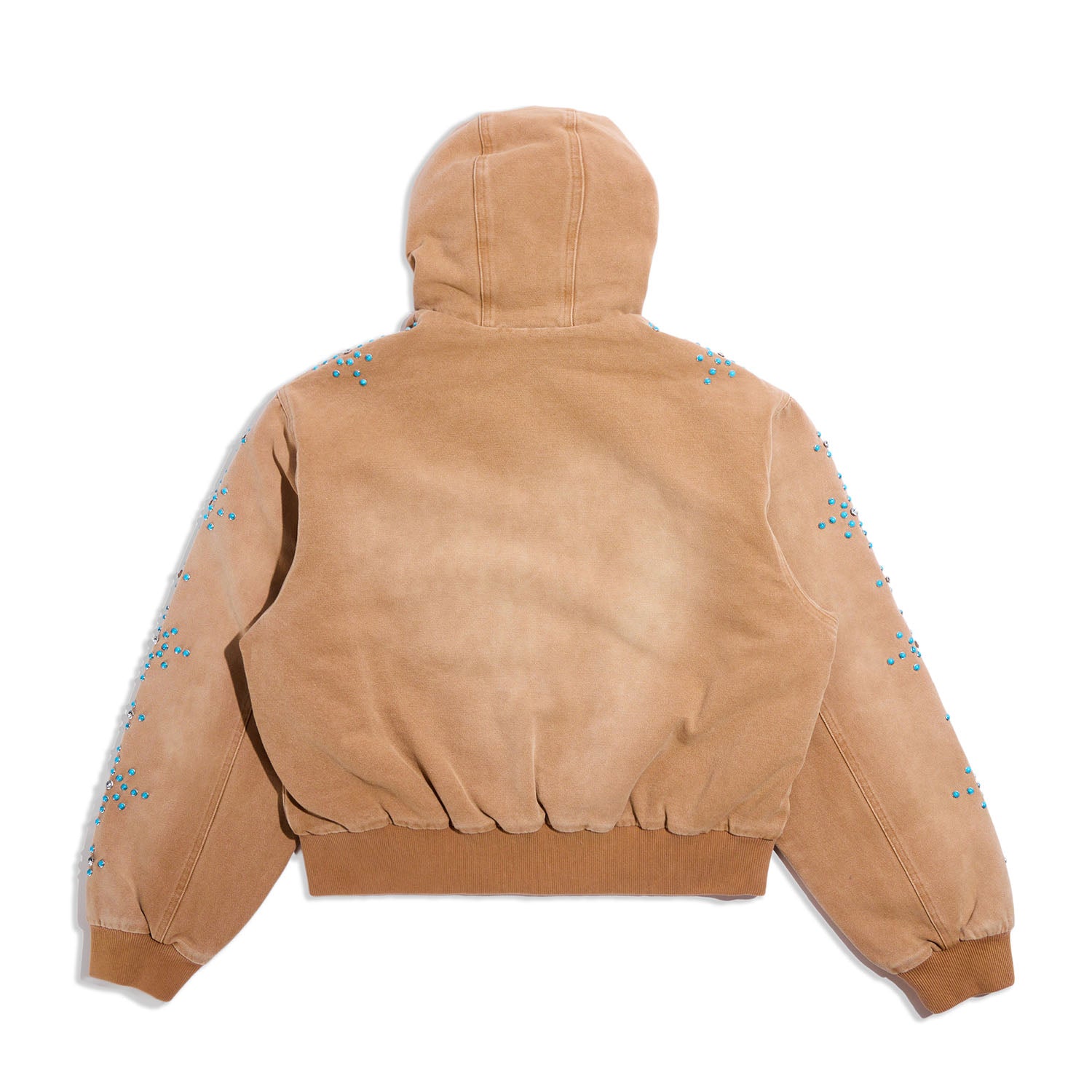 NGO Turquoise Hooded Jacket 'Light Brown'