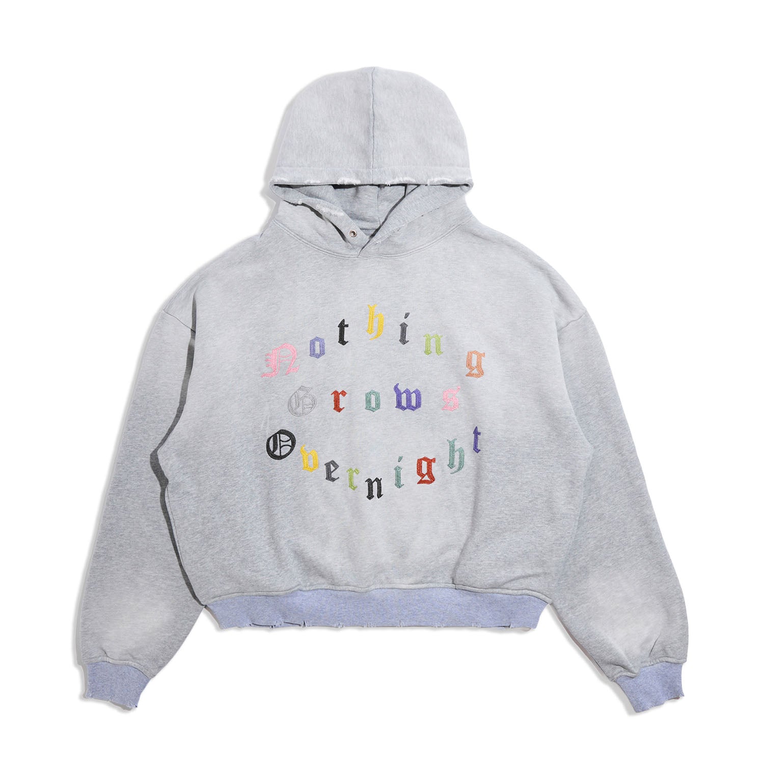 NGO Multi Letter Hoodie 'Heather Grey'