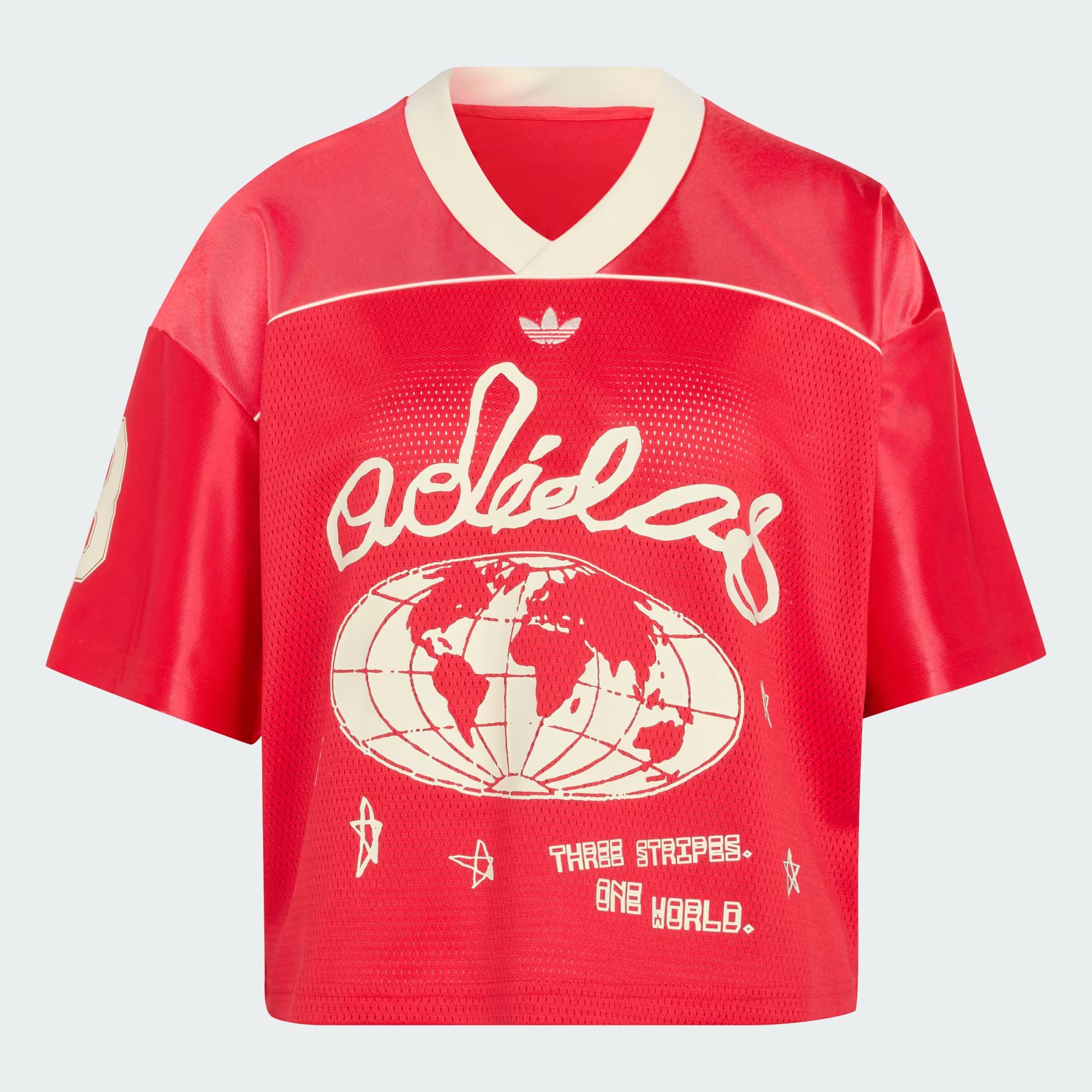 adidas OG Cropped Soccer Jersey 'Red'