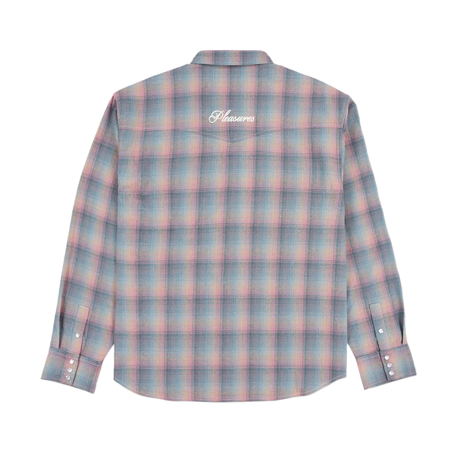 Pleasures Sender Western Button Up 'Pink/Multi'