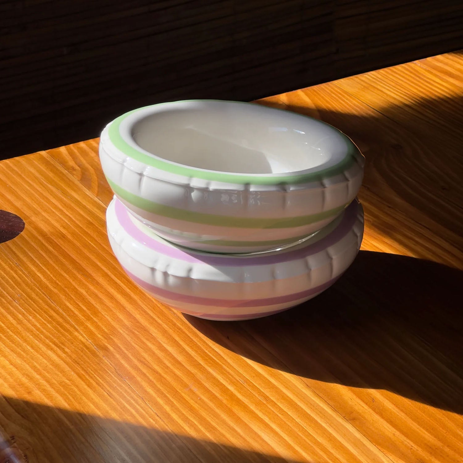 Home Studyo Bowl 'Lisa' Stripes 'Pistache'