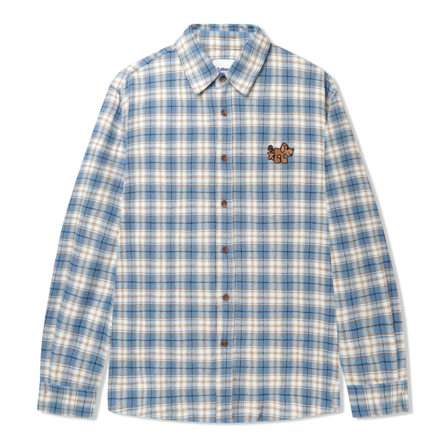 Butter Goods Pooch Flannel Shirt 'Sky Blue'