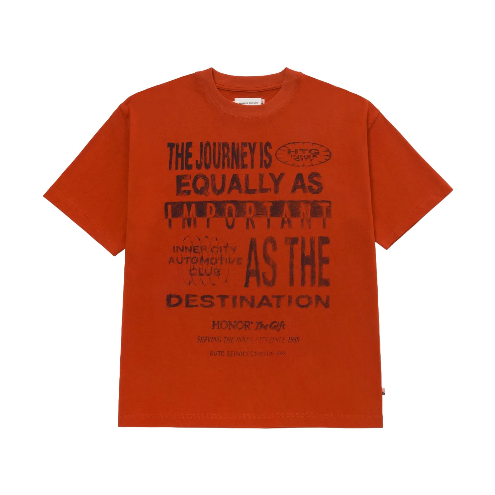 Honor The Gift Well Traveled Journey T-Shirt 'Brown'