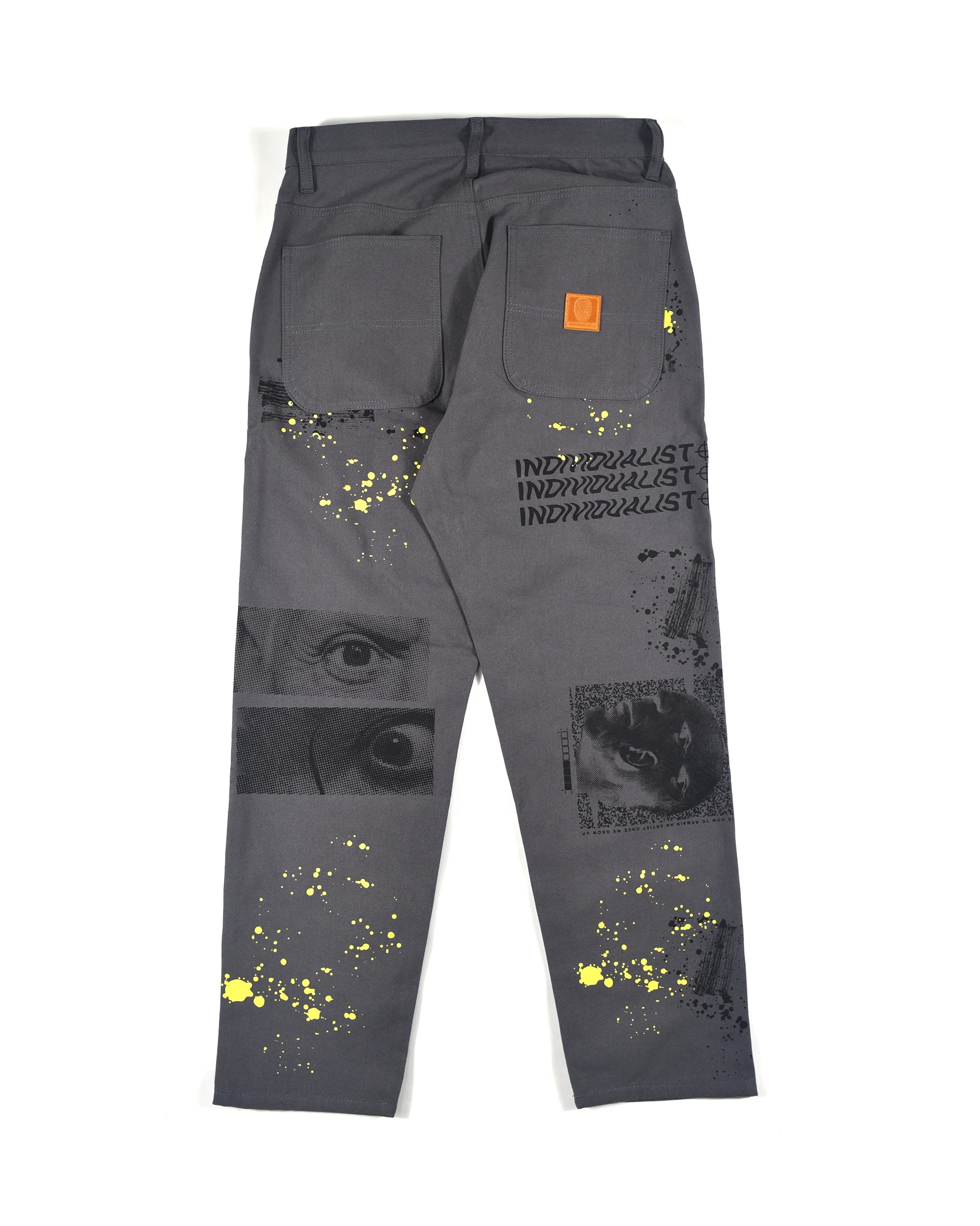 Indvlst Test Print Carpenter Pant 'Charcoal'