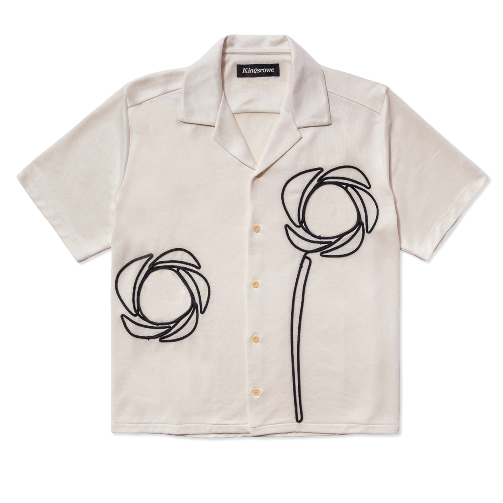 Kingsrowe Auricula S/S Button-Up 'Cream'