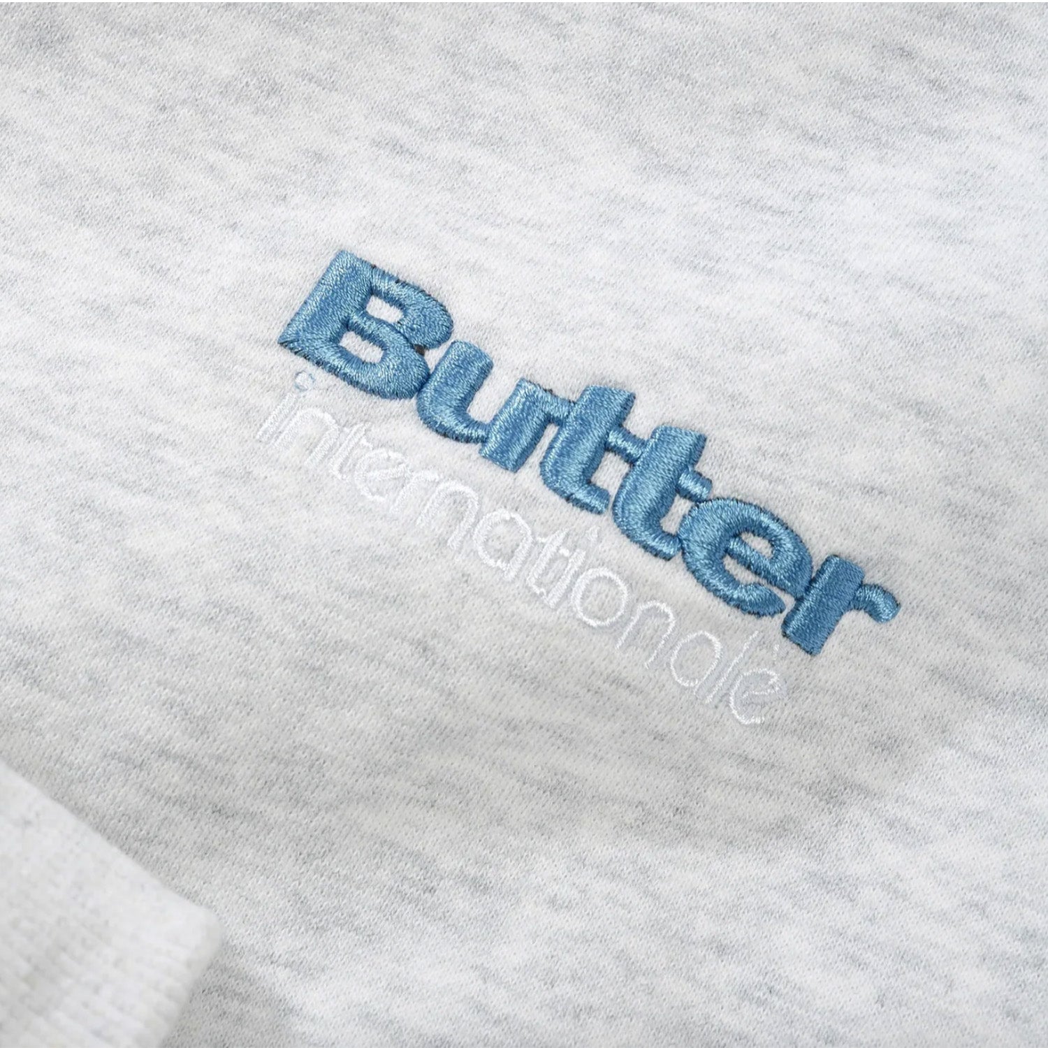 Butter Goods Internationale Embroidered Crewneck 'Ash'