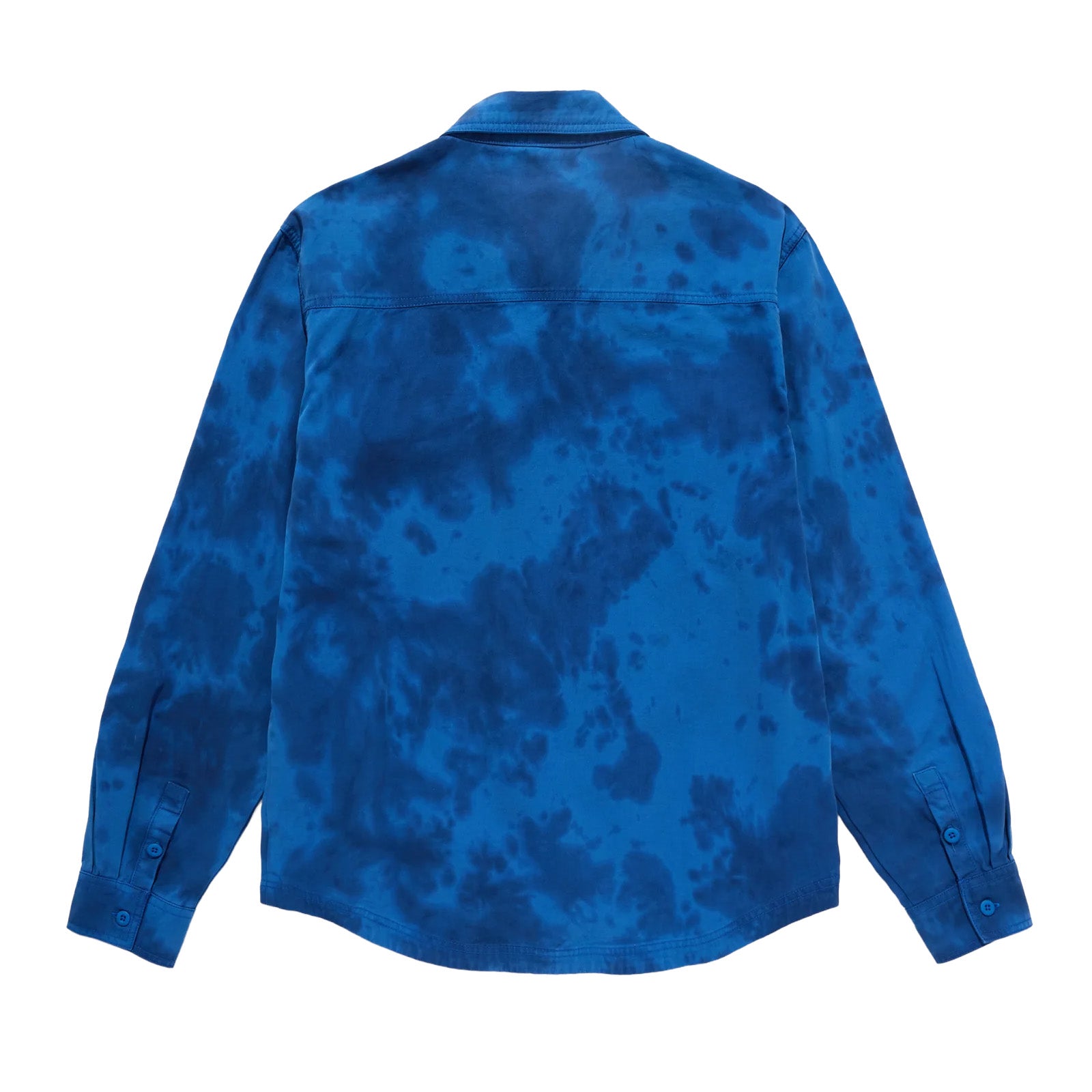 Supervsn Dyed Long Sleeve Worker Shirt 'Blue'