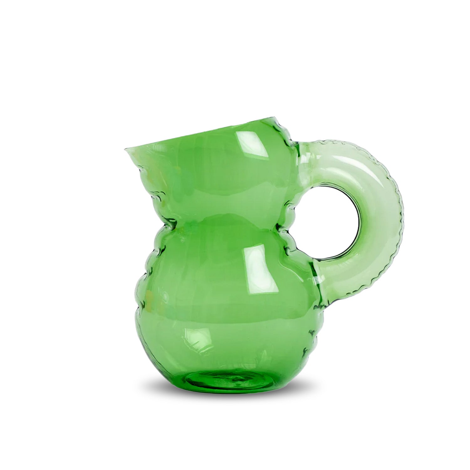 Home Studyo Jug 'Emily' Glass 'Emerald'