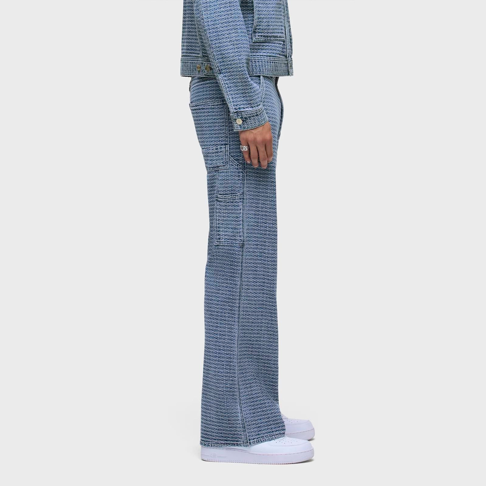 Hudson Luca Wide Leg Carpenter  'Jacquard Indigo'