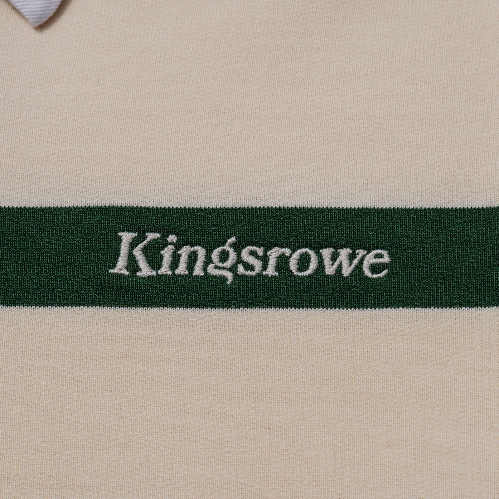 Kingsrowe Classic Logo Rugby 'Cream/Green'