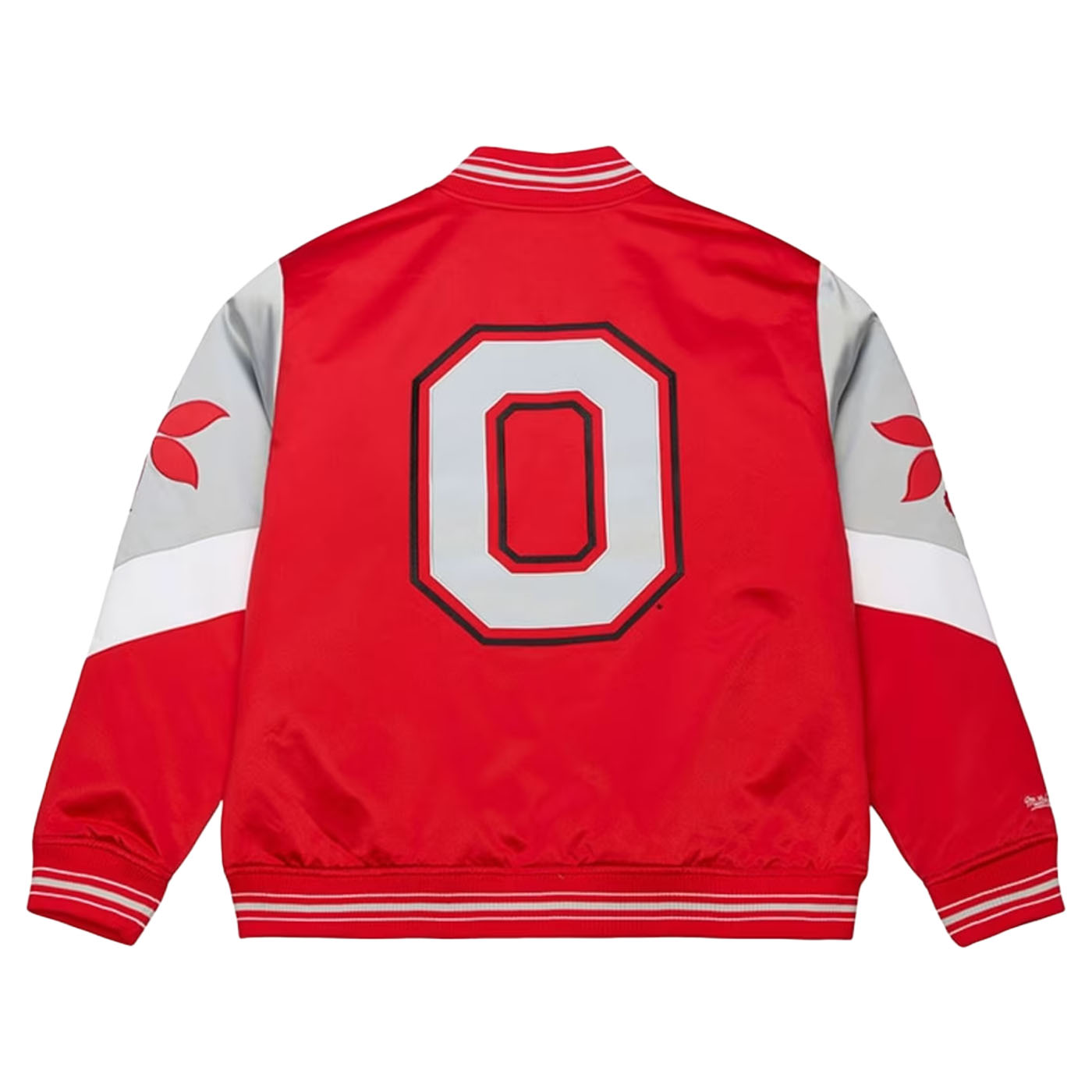 Mitchell & Ness NCAA Throw It Back Heavyweight Satin Jacket 'Red'