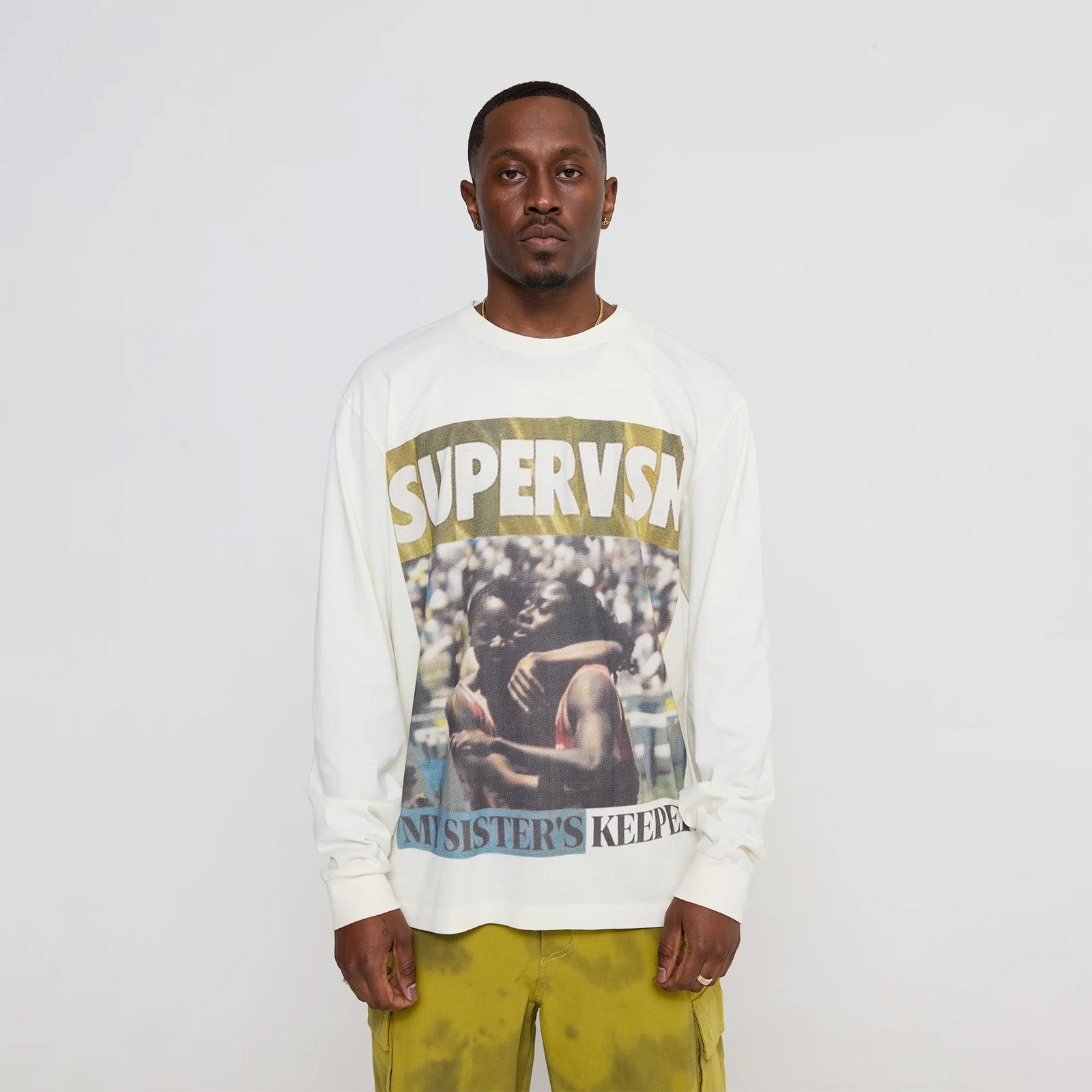 Supervsn My Sisters Keeper Long Sleeve T-Shirt 'Bone'