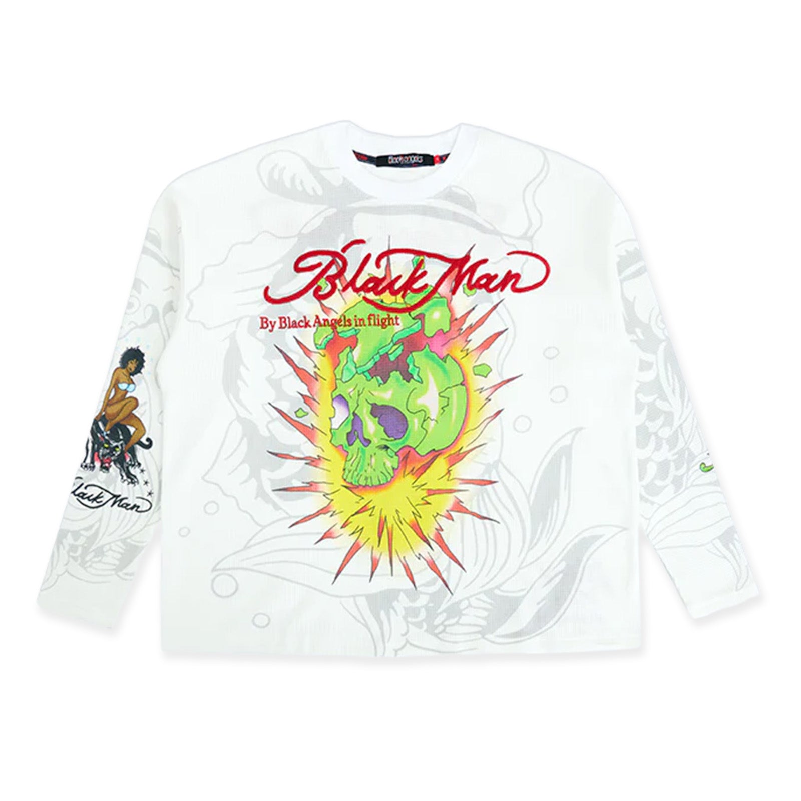 Black Angels In Flight Where Is Africa Tattoo Thermal 'White'