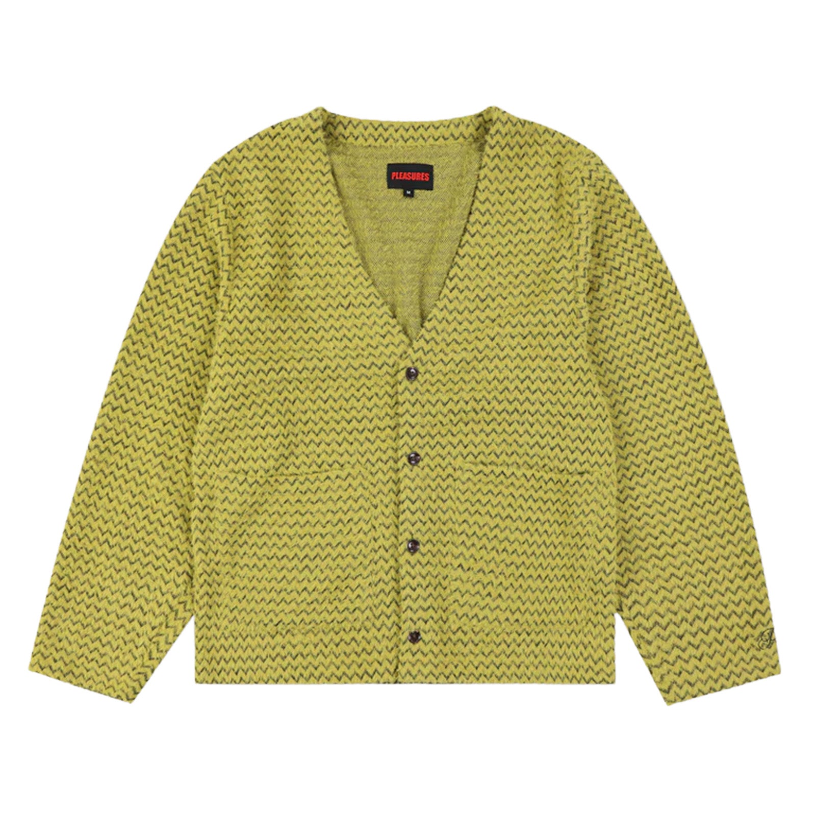 Pleasures Zigzag Cardigan 'Wasabi'