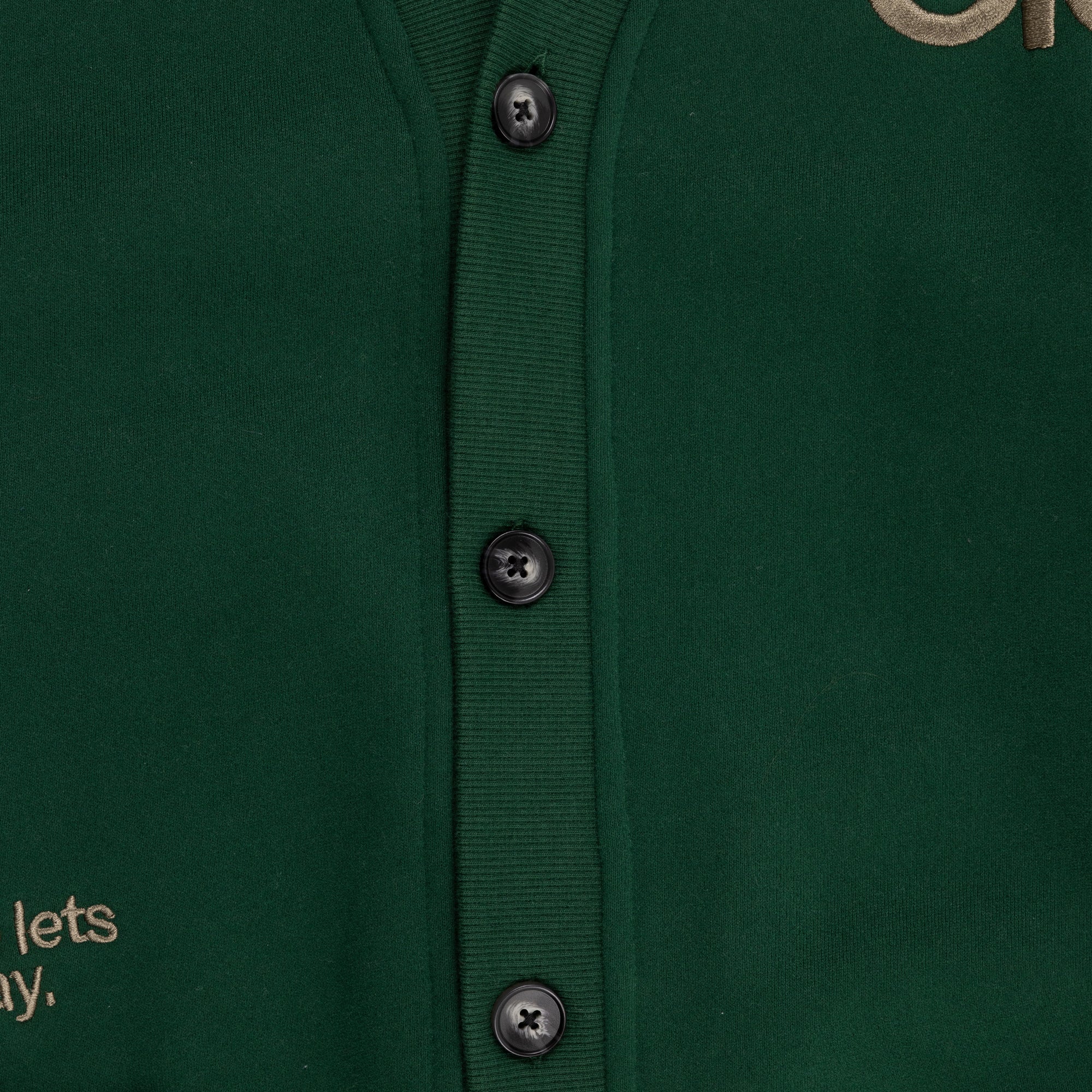 Pleasures Blur Cardigan Sweater 'Green'